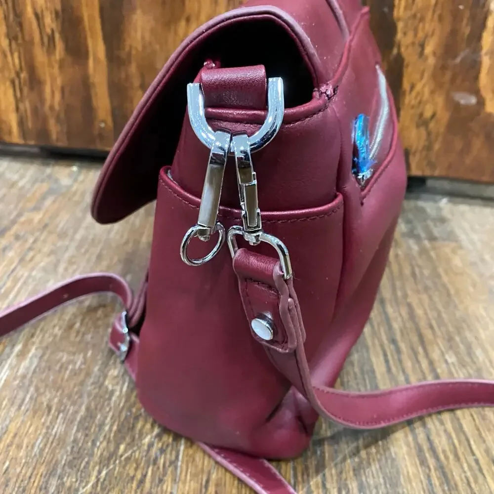 Damsel In Defense Concealed Carry Purse Cranberry Janie’s Gotta Crossbody Bag - Picture 14 of 16